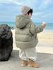 Fairy Tale Boys' Hooded Winter Down Jacket - Thick, High Content 90 White Duck Down