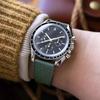 Fit For Rolex Submariner 18mm 19mm 20mm 21mm 22mm FKM Rubber Mosaic Pattern Watch Strap For Omega Speedmaster Shining Watch Band
