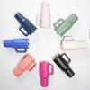 40 Oz Insulated Tumbler with Handle Straw Double Wall Vacuum Leakproof Thermal Iced Travel Mug Hot Drink Coffee Cup with Lid