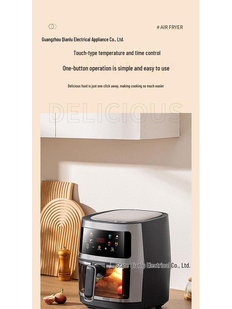 110V Air Fryer: European, British, and American Standards - Multifunctional Electric Fryer for Baking & Fries