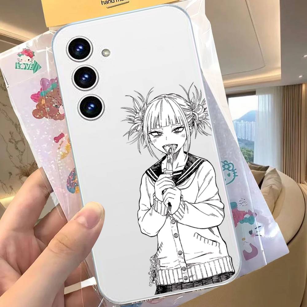 H-Himiko T-Toga Anti-Fingerprint Transparent Phone Case For Samsung Galaxy A52,A12,A51,S24,S23,S22ULTRA,S21 Edge,S20LITE,Plus S20lite5G