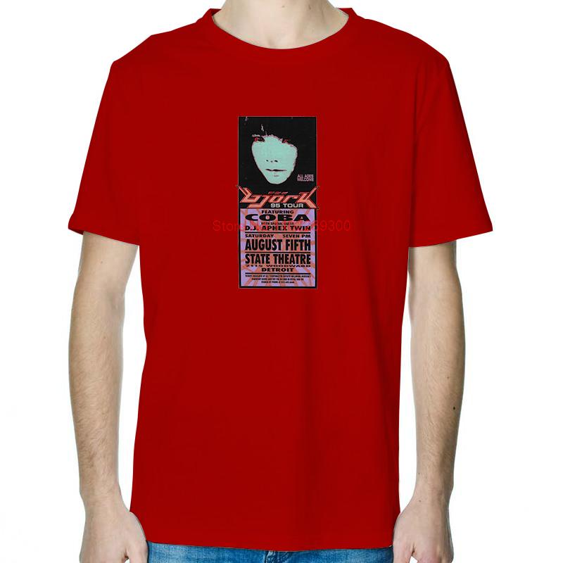 Bjork 1996 Japanese Tour Promo Graphic T Shirts Fashion Tees Tops Summer Cotton New Shirts And TShirts Unisex Print T Shirt S