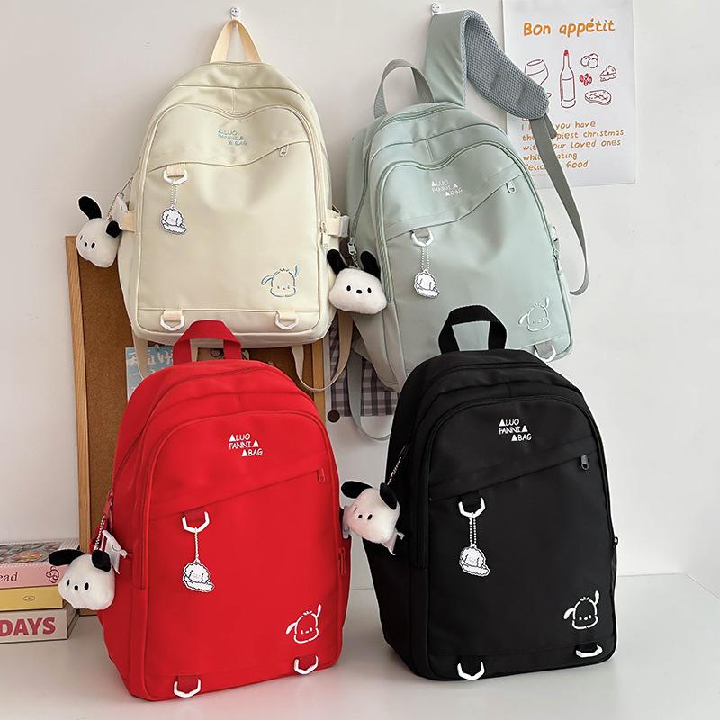 Schoolbag New Backpack Cute Cartoon Large Capacity Student Schoolbag Girl Backpack Heavy Industry Embroidery Korean Version of Male and Female