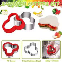 Sandwich-Ausstecher für Kinder Kinder Herz Stern Mickey Brot Toast Mittagessen Bento Box Essen Keks Sandwich Maker Formen Küchenwerkzeuge