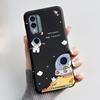 Casing For Nokia X30 5G Case Aesthetic Fashion Cute Cat Astronaut Cartoon Black Silicone Soft Shockproof Phone Case Back Cover