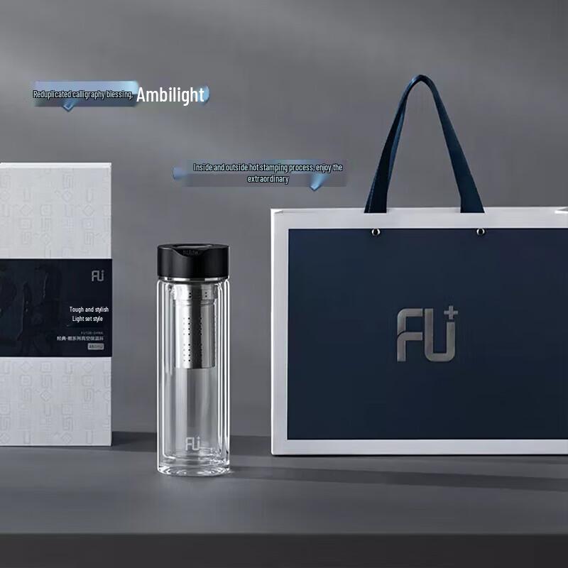 FUGUANG FU+ Classic Double-Layer Glass Cup