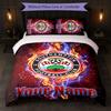 Southampton FC Individuelles Namens-Text-Bettwäscheset 1 Bettbezug+2 Kissenbezüge Fußball-Logo Personalisierte Geschenkidee für besondere Anlässe Schlafzimmerdekoration