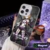 Date a Live Yamai Kaguya White Translucent MagSafe Mobile Phone Case for iPhone 17 16 15 14 13 12 11 X XR XS Air Pro Max Plus