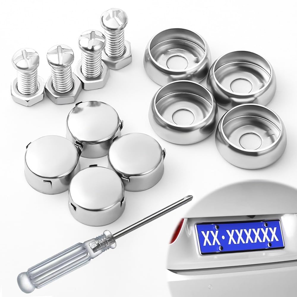 

License Plate Bolt, Anti-Theft Bolt, Stainless Steel, Anti-theft Bolt Set, Security Bolt, Universal Compatibility