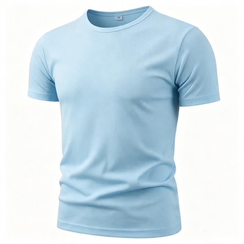 Men's Solid Color Mesh Quick Drying T-shirt Round Neck Short Sleeved Sports Top Summer Fitness Running Casual Base Shirt Unisex