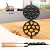 Walnut Cookie Mold Maker Safe Cake Nut Modes Solid Walnut Cookie Molds with Handle Versatile Metal Nut Cookie Pastry Candy Maker
