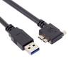CY USB A Male To Micro B Left Angled 90 Degree Cable with Locking Screw for Nikon D800 D800E D810 5m 3.0