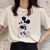 Retro Cartoon Womens Tshirt Mickey Mouse Harajuku Cotton Tshirt Fashion Womens Shirt Summer Top Short Sleeve Shirt