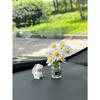 1pc Car Ornament Mini Vase Flower Interior Decoration Center Console Decoration