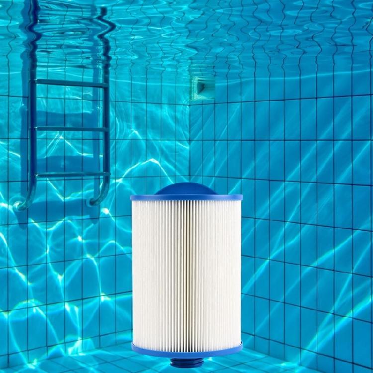 Pool Pump Filter for Spa and Swimming Pool Care, Pleated Media Filter with Single Replacement Unit for Service and Routine Cleaning