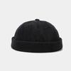 2024 Men Women Retro Dome Melon Brimless Beanie Cap Unisex Novelty Skullcap Sailor Trendy Color Elastic Panels Docker Cotton Hat