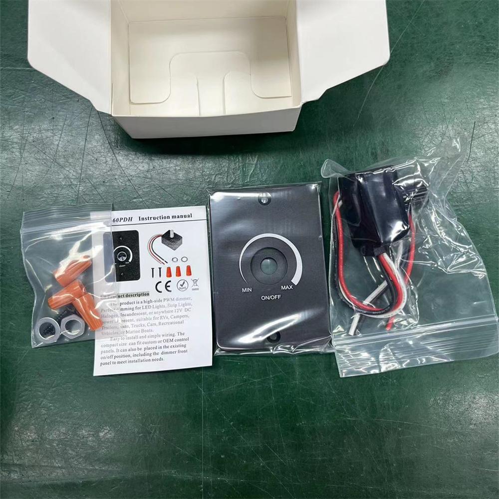 12V Dimmer Schalter Für RV Boot Lkw Camper Anhänger LED Licht PWM Dimmen Schalter