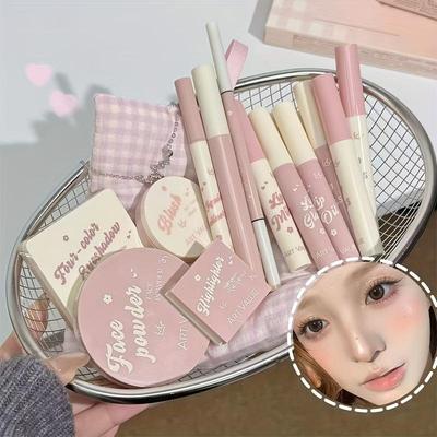 [Cadeau de Noël] Ensemble de Maquillage Shiguang Xuyu - Ensemble de 14 Pièces - Convient à Tous les Types de Peau - Cadeau de Noël - Cadeau d'Anniversaire pour Petite Amie