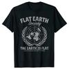 Funny Flat Earth Astronaut T Shirts Cotton Streetwear Short Sleeve Birthday Gifts Summer Style Fashion T-shirt Mens Clothing
