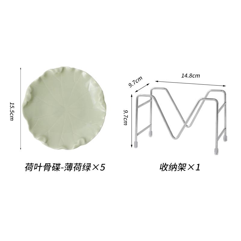 Spuckknochenplatte Haushalt Spuckknochenplatte Snack Keramik Kleiner Teller Schlackenplatte Obstteller Esstisch Müllteller