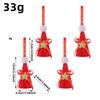 Nonwoven Fabric Christmas Hat Ornament Cone‑Shaped Lightweight Cone Hat Pendant Sequin Decoration Holiday Table Ornament