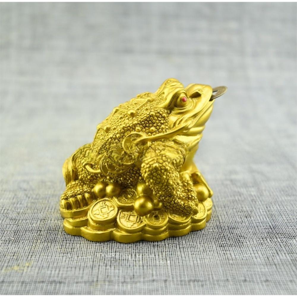 2.36 X 2.09 in Money Frog Statue Resin Fortune Money Toad Lucky Lucky Money Toad Home