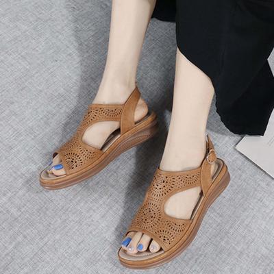 Damen Vintage Flache Sandalen Lässige Wandersandalen Zum Hineinschlüpfen Offene Zehen Leichte Elastische Fersenriemen Schuhe Für Damen Sommer Chalas Mujer