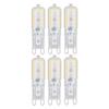 6pcs G9 LED Bulb 5W Transparent Cover 22LED Dimmable G9 Light Bulb for Ceiling Light Wall Light Table Light