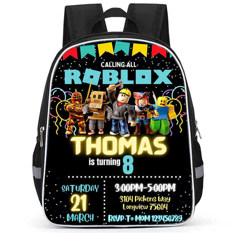 Ruksak s potlačou Roblox, Detské a základnoškolské tašky, Podpora