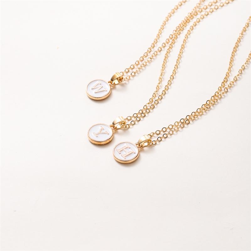 2025 New Fashion Personalized 26 Initials Charm Necklace For Women Men Premium Design Name Necklace Ladies Jewelry Gift