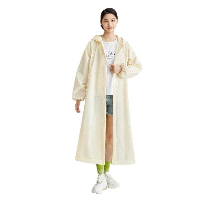 1PC Long Raincoat Unisex Adult For Tourism Hiking Non Disposable Thickened Rain Gear Waterproof Outdoor Travel Universal