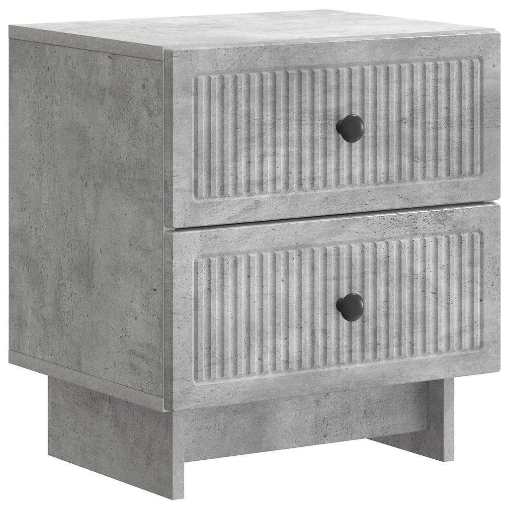 Nightstand Concrete Grey 43 x 34.5 x 47.5 cm Particleboard