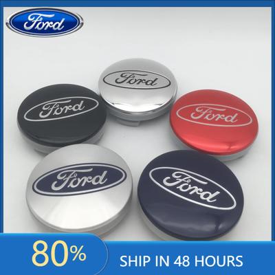 Autoaufkleber Ford 2025 Heiß 4 Stück 3D für ford 54mm blau/schwarz/silber Autoemblem Radnaben-Mittelkappe Abzeichen Abdeckungen Aufkleber Decal sty