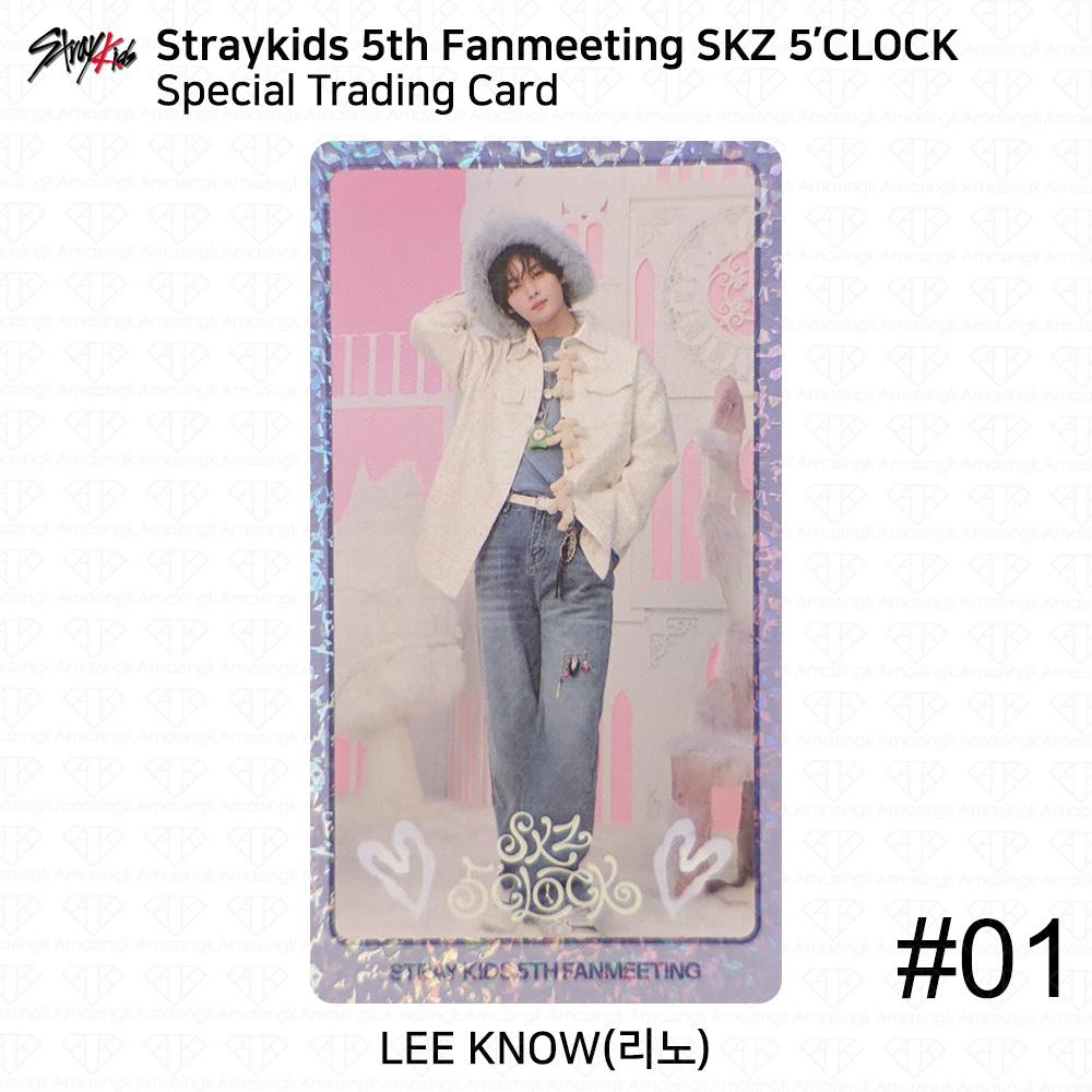 

STRAY KIDS 5th Fanmeeting SKZ 5 CLOCK Официальная MD Специальная коллекционная карточка KPOP Leeknow - Trading Card #1