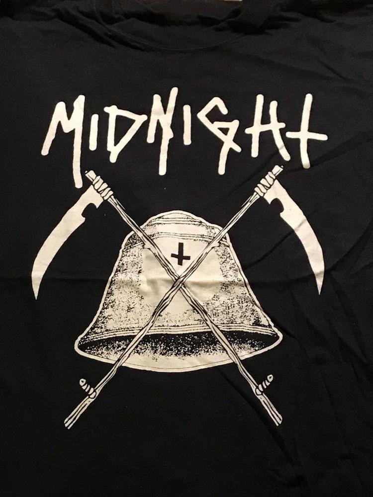 

Midnight band T-Shirt Short Sleeve Cotton Black Men All Size gift for fans hot Unisex T-Shirt XXXXL