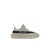 Adidas Originals Yeezy Boost 350 V2 Slip Resistant Abrasion Resistant Low top Kids Lifestyle Shoes Green Black Kids' HQ2062