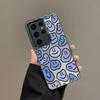 For Samsung Galaxy S21 FE S24 S23 Ultra Plus FE S25 S22 Ultra Plus Laser Phone Case Cute Cartoon Smile Face Shockproof Covers
