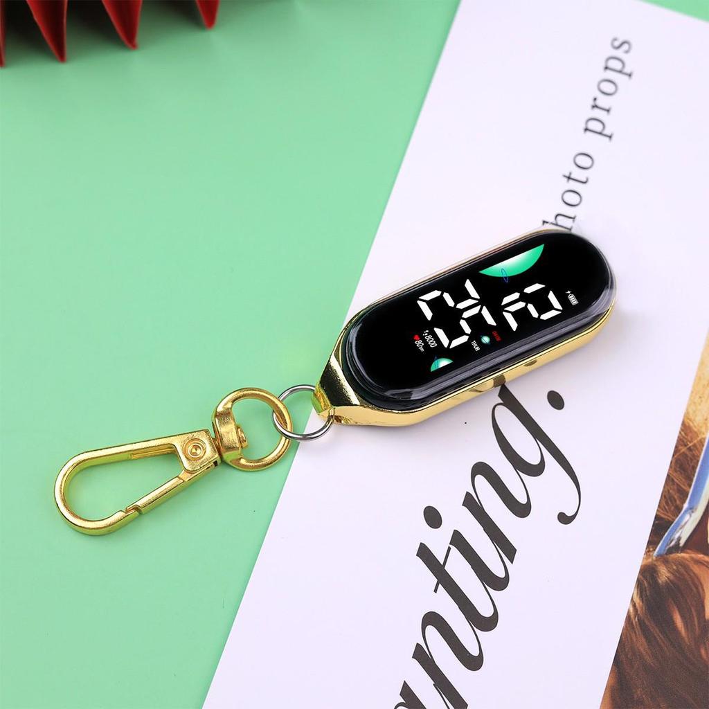 High-Value Luminous Touchscreen Keychain Clock for Students