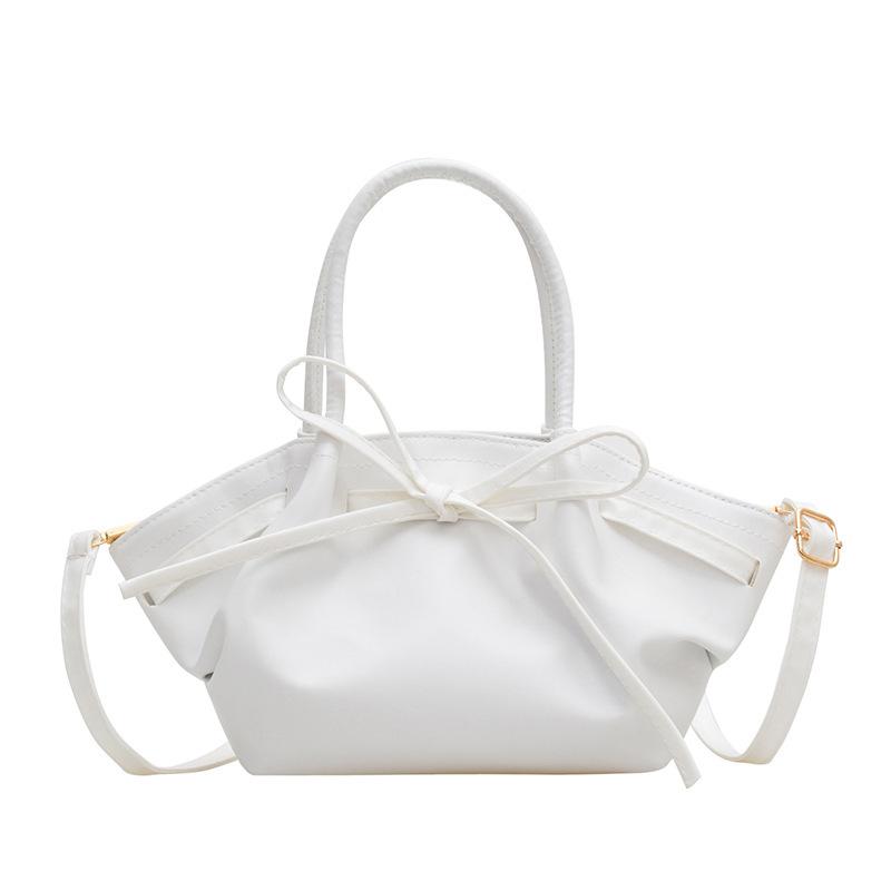 Korean Version of Bow Fresh 2025 Spring and Summer Trendy Fashion Water Bow Crossbody Portable Vegetable Basket Bag Woman