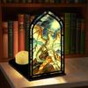Gothic Arch Design Book Nook Acrylic Light-transmitting Table Setting  Tabletop Display