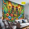 Tropical theme pattern, 2D backdrop cloth flag, party background tapestry, indoor and outdoor banner decoration