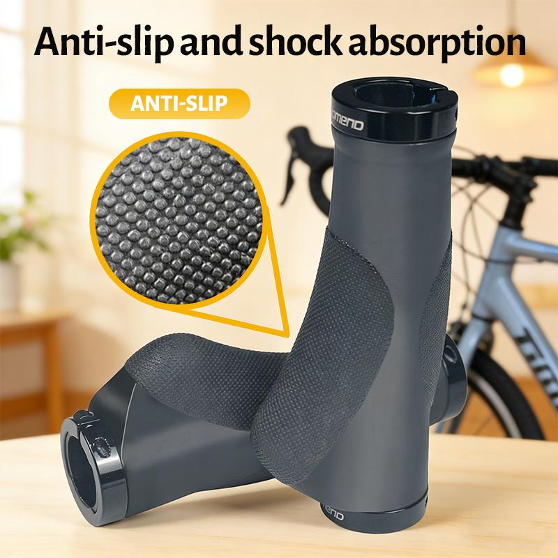 Uchwyty kierownicy rowerowej TPR Guma Comfy City Mountain Bike Scooter MTB Miękka osłona kierownicy rowerowej Koniec antypoślizgowy Blokada aluminiowa