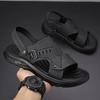 Fashion Fashion Antiskid Beach Dual-purpose Sandals New Handmade Comfort Flat Summer Male Sandals Men Breathable Leather Outdoor Sandals