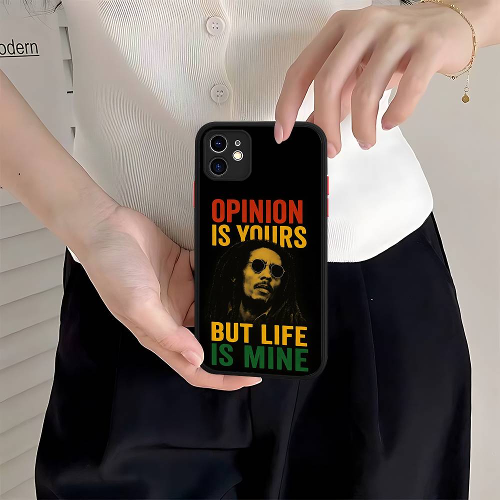 

Bob Marley Rasta Lion Phone Case For IPhone 11 12 13 14 15 16 Pro Plus X XS MAX Matte Bumper Shockproof Cover iphone 12