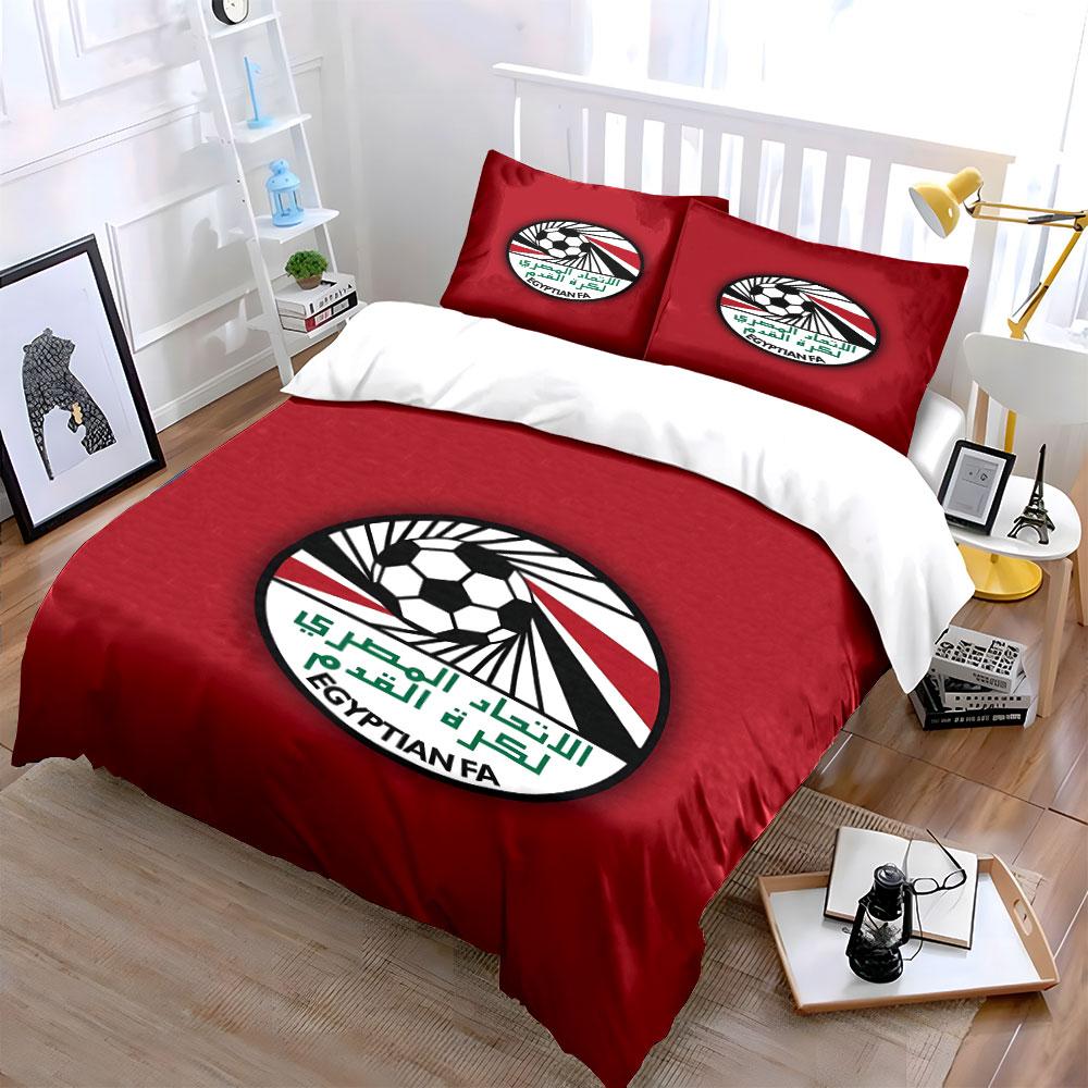 Egyptian FA Soccer Bedding Set Bedding Duvet Cover Set Duvet Cover Pillowcases (1 * Duvet Cover 2 * Pillowcases, without duvet insert)