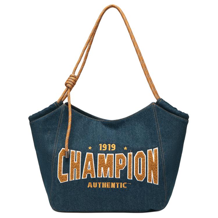 

Champion Fashion Commuter Letter Logo Fabric Tote Bag Shopping Bag Shoulder Bag Large Women Tote Bags Dark-Blue White U5DACPU05 Dark Blue