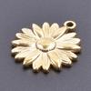6pcs Sun Moon Stainless Steel Charms For Jewelry Making Bulk Flower Pendant Charm Gold Color Breloque Acier Inoxydable Pendant