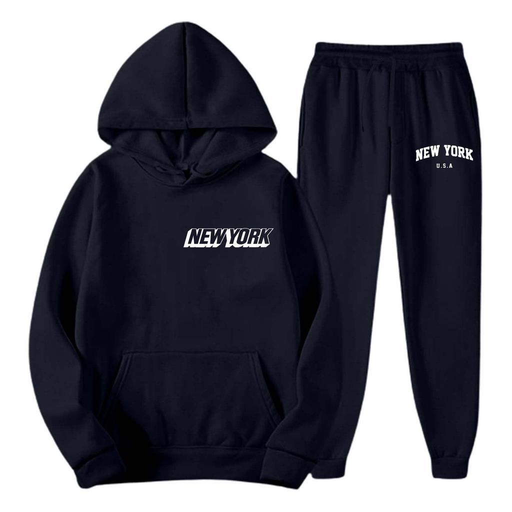 2026 Fall/Winter New Casual Printed Hoodie & Pants Set