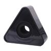 Mic Microphone Interview Flag 9mm/1.54'' Hole with Sponge - Black, 9.4cm X 5cm