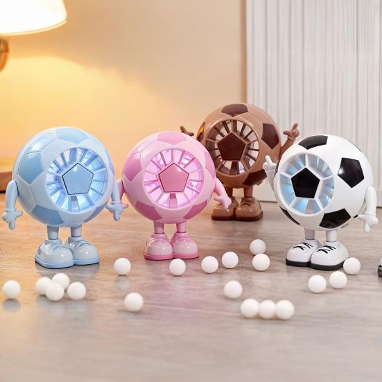 Soccer Hand Fan Football Shape Mini Handheld Fan With Led Light 1 Pc